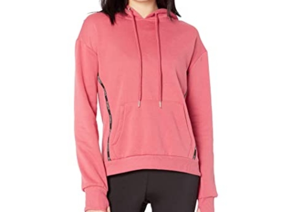 Bebe Mini Logo Tape Ribbed Insert Hoodie NWT - Picture 2 of 16